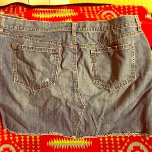 Plus size 18 jean mini skirt EUC by old navy